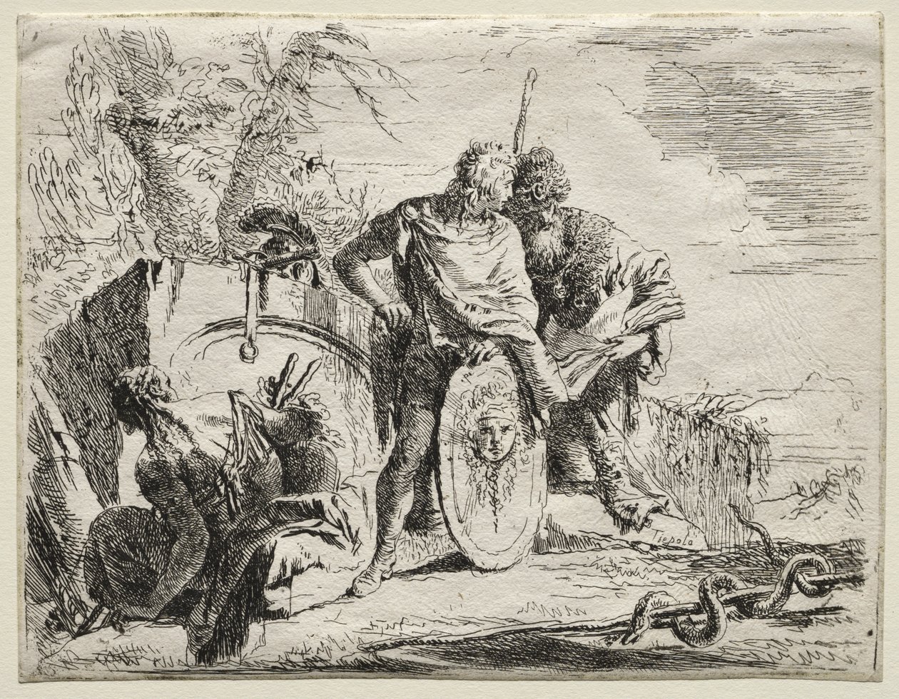 Különféle szeszélyek: Az asztrológus és a fiatal katona alkotó: Giovanni Battista Tiepolo