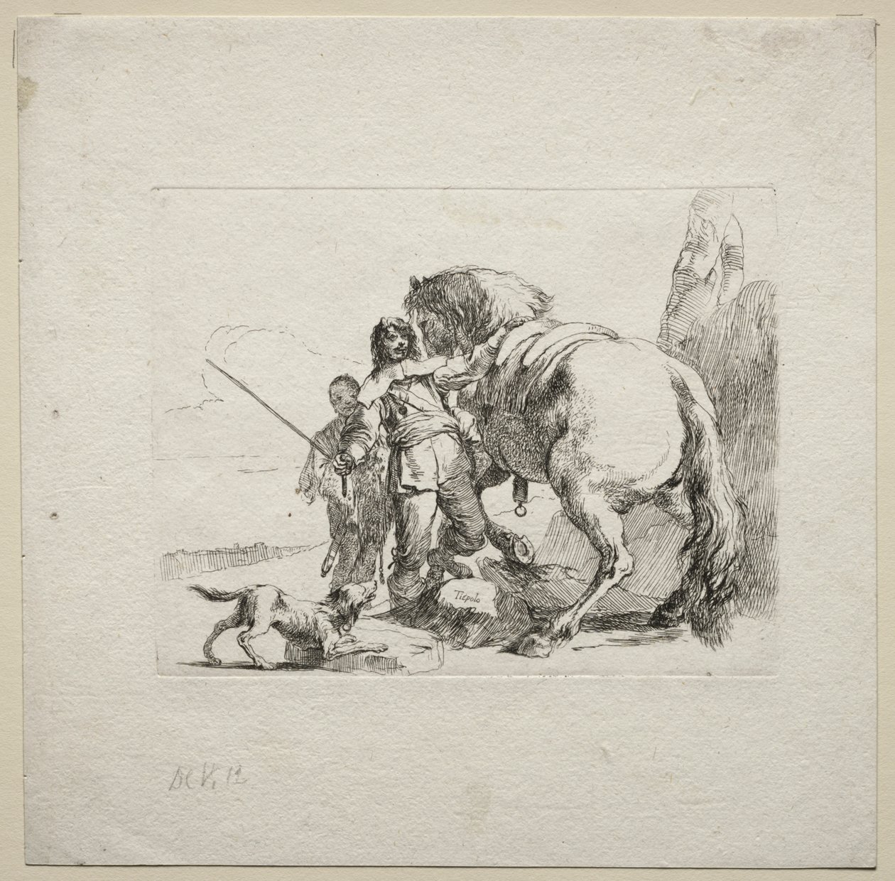 Különféle szeszélyek: A lovas lovagló alkotó: Giovanni Battista Tiepolo