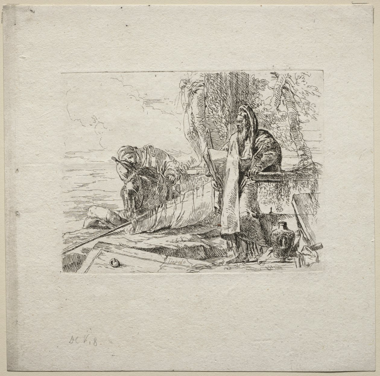 Különféle szeszélyek: A filozófus könyvvel áll alkotó: Giovanni Battista Tiepolo