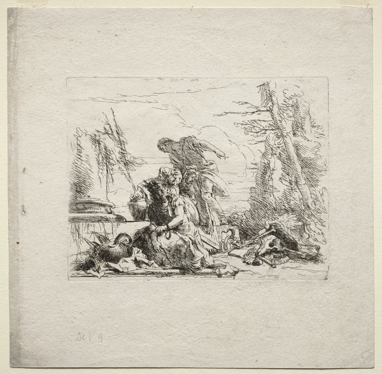Különféle szeszélyek: A bilincses nő alkotó: Giovanni Battista Tiepolo