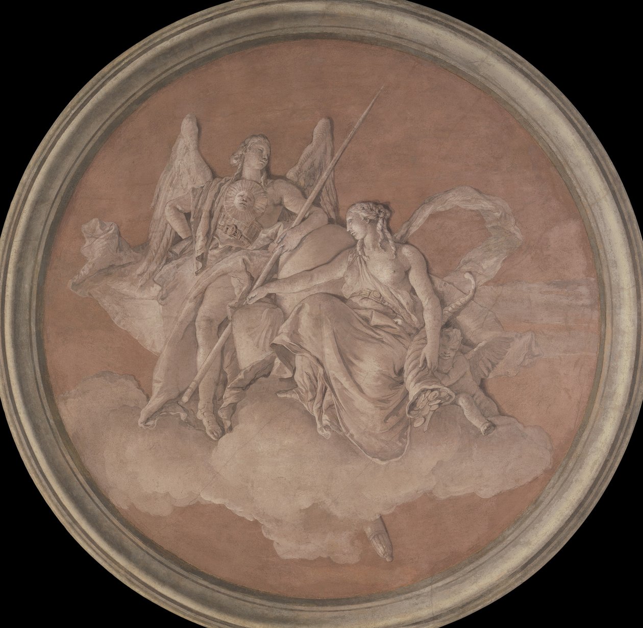 Erény és bőség, 1760. alkotó: Giovanni Battista Tiepolo