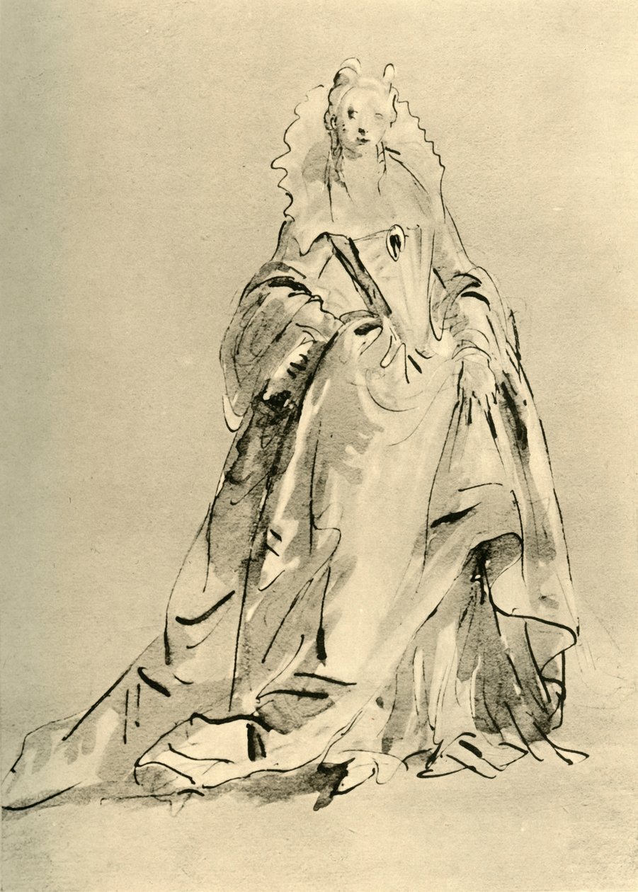 Fiatal hölgy, 18. század eleje-közepe, 1928 alkotó: Giovanni Battista Tiepolo