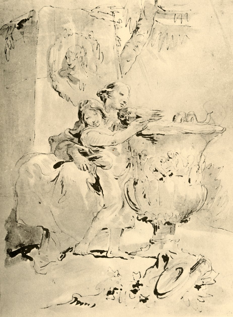 Fiatal nő és fiú, 18. század közepe, 1928 alkotó: Giovanni Battista Tiepolo