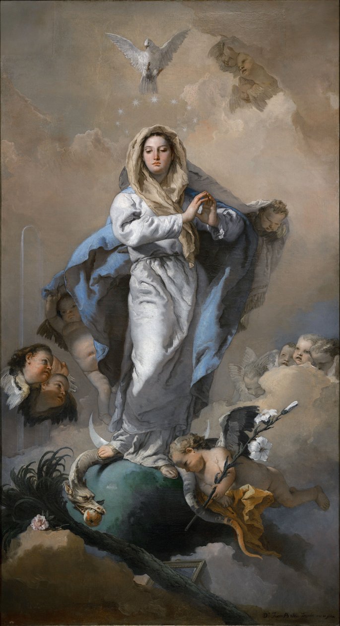 A szeplőtelen fogantatás alkotó: Giovanni Battista Tiepolo