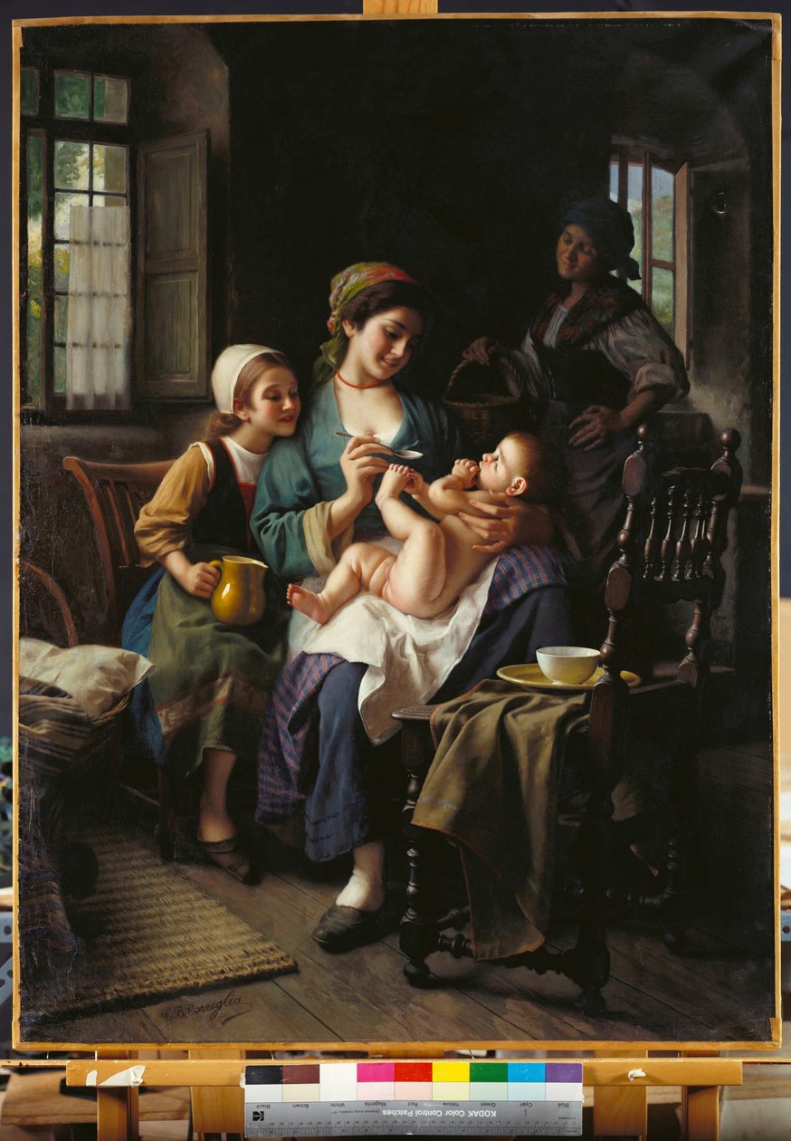 Étkezési idő (olaj, vászon) alkotó: Giovanni Battista Torriglia