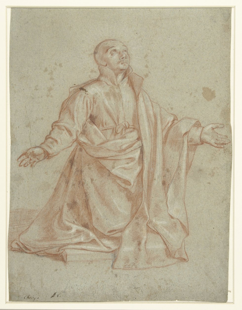 Loyolai Szent Ignác imádatban alkotó: Giovanni Battista del Cairo