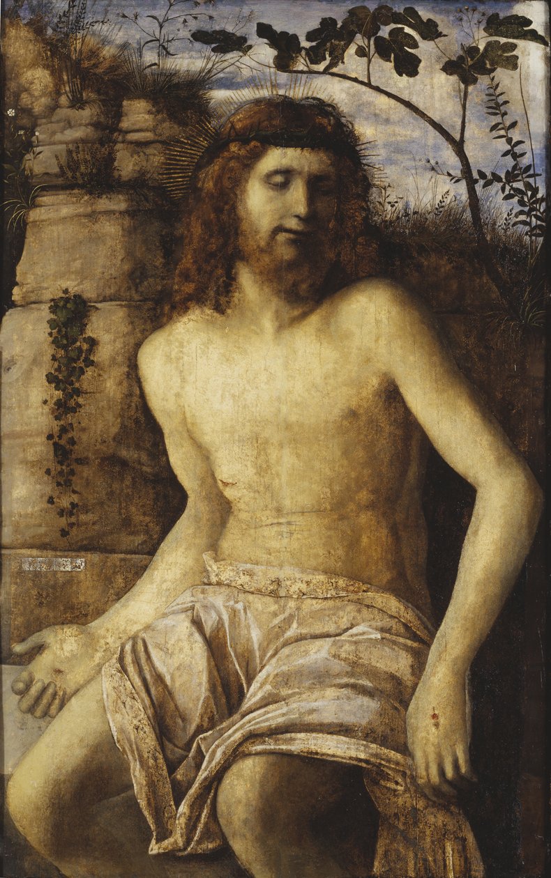 A tövisekkel megkoronázott Krisztus, 1500 körül alkotó: Giovanni Bellini