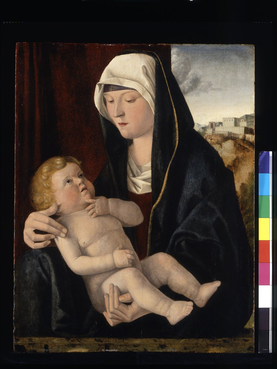 Madonna és gyermek (tempera és olaj, fa) alkotó: Giovanni Bellini