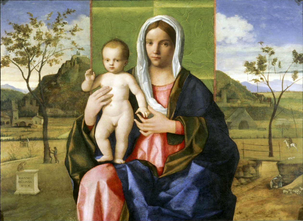 Madonna és gyermeke áldása alkotó: Giovanni Bellini