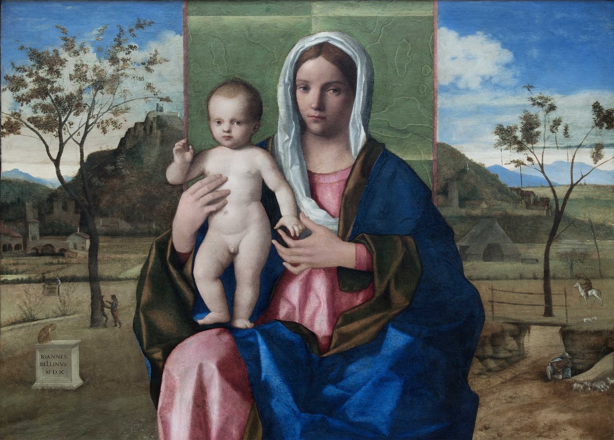 Madonna és gyermeke áldása alkotó: Giovanni Bellini