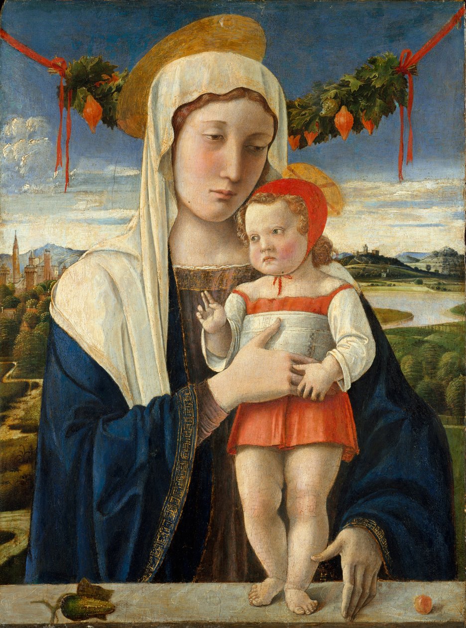 Madonna és gyermeke, 1470 körül (tempera, olaj és arany a fán) alkotó: Giovanni Bellini