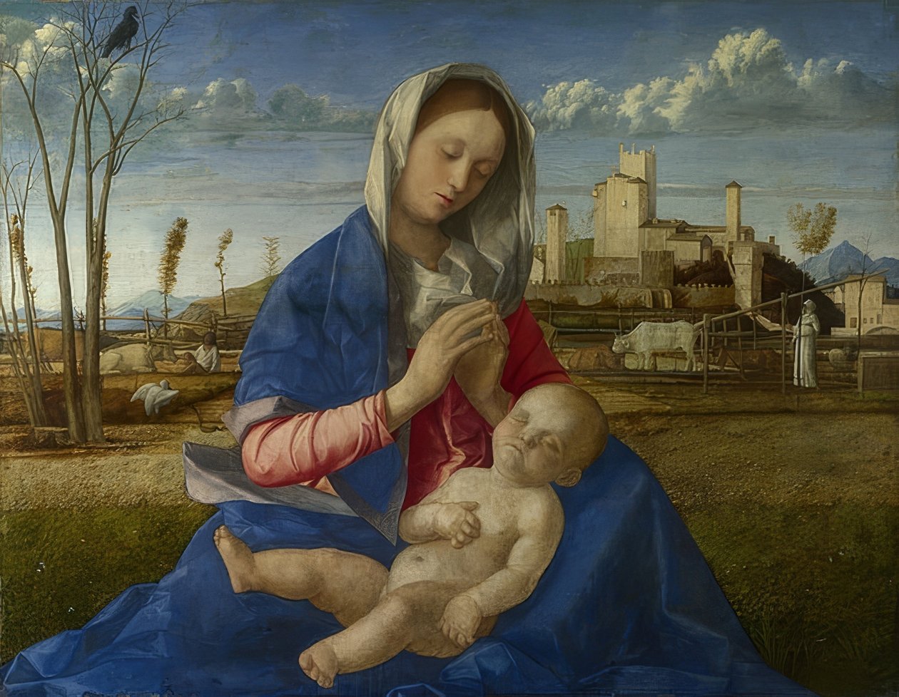 Réti Madonna. 1500 körül alkotó: Giovanni Bellini