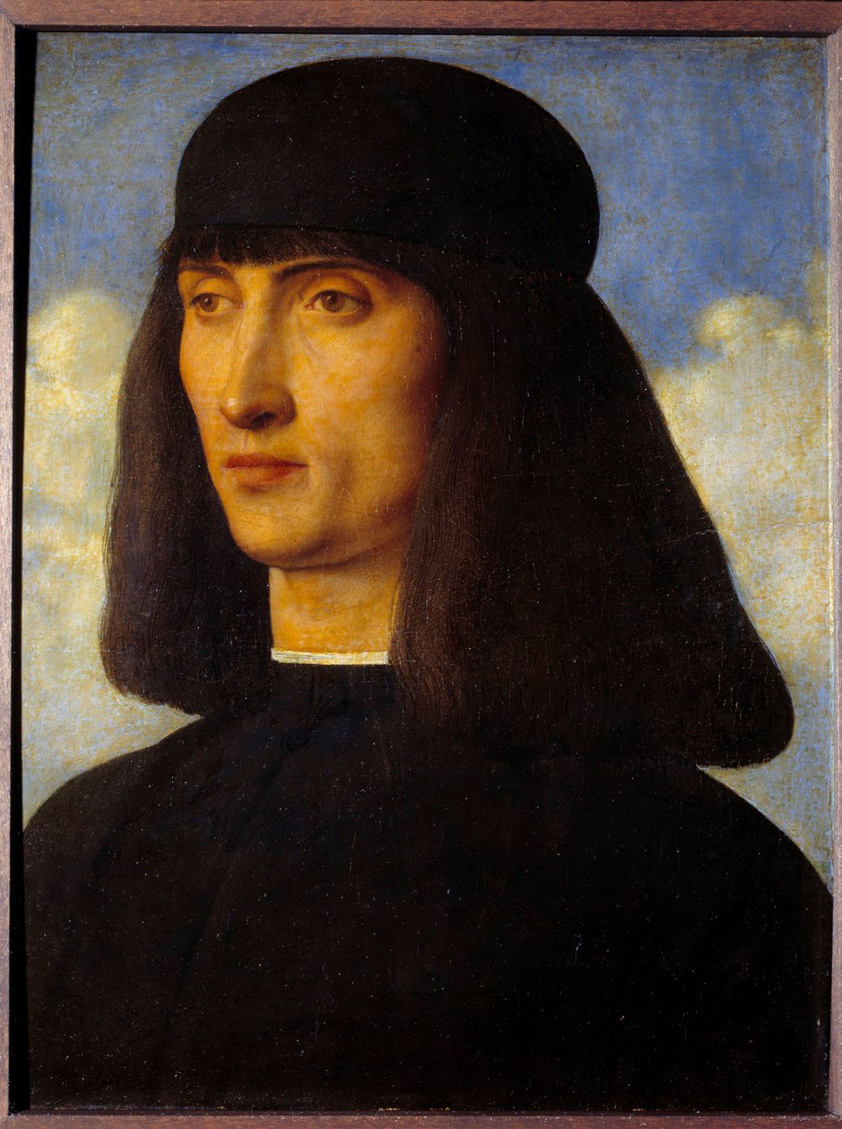 Férfi portré. Giovanni Bellini dit il Giambellino festménye (1430-1516) alkotó: Giovanni Bellini