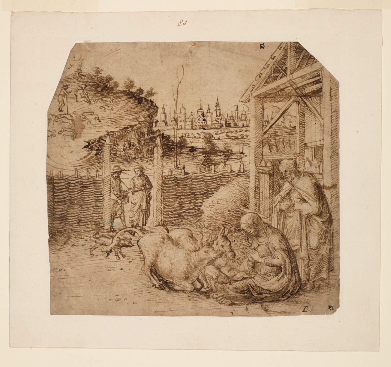 Születés, 1480 körül alkotó: Giovanni Bellini