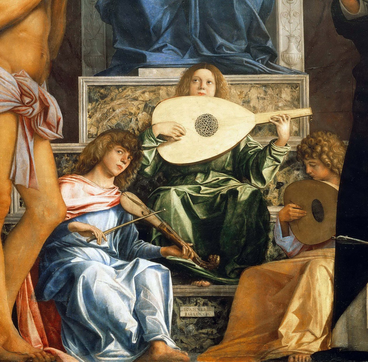 San Giobbe oltárképe. Részlet, 1487 körül. alkotó: Giovanni Bellini