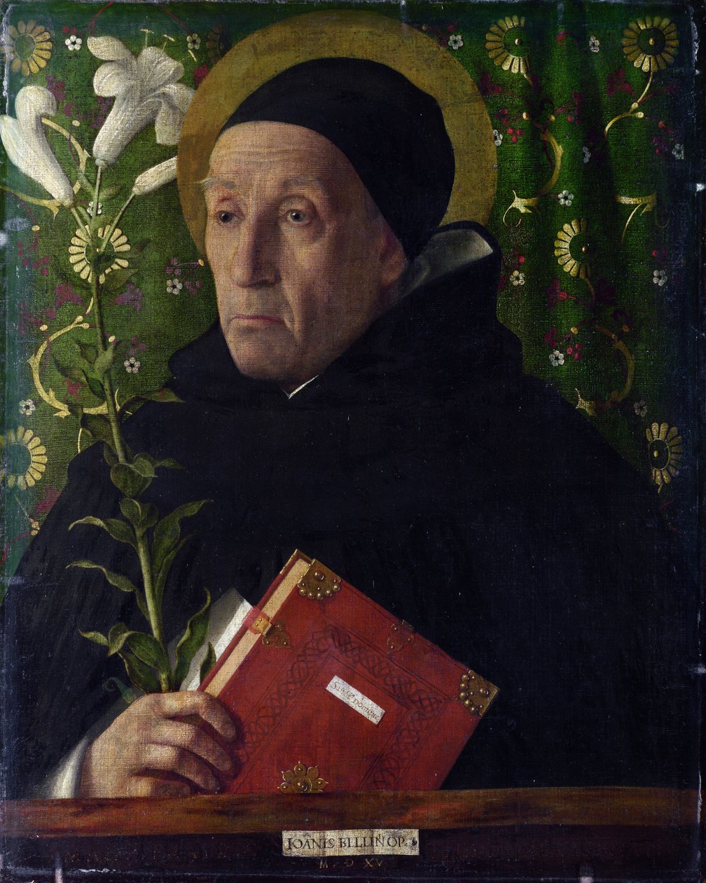 Urbinói Fra Teodoro portréja Szent Domonkosként alkotó: Giovanni Bellini
