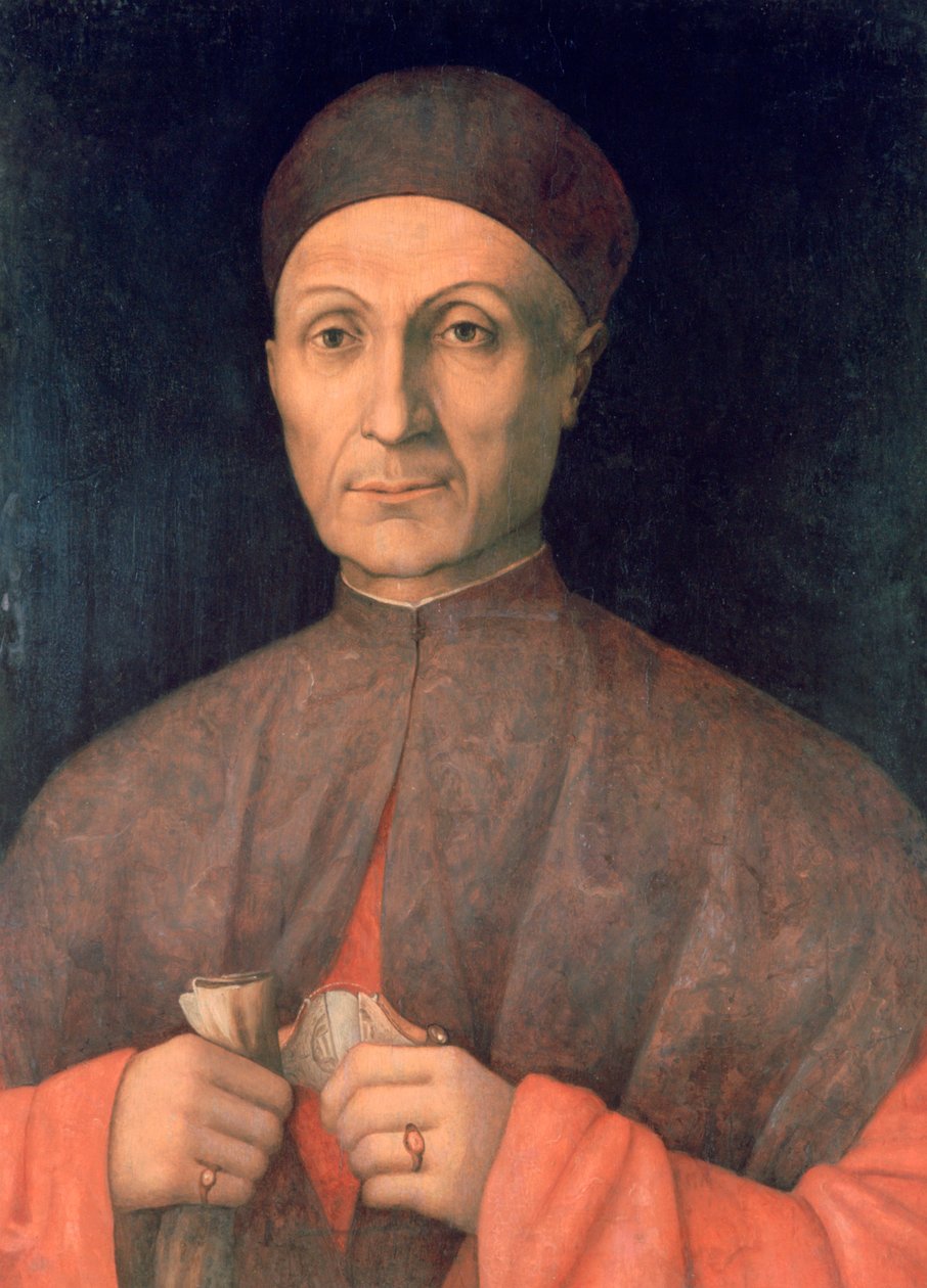 Tudós portréja, c1450-1507 alkotó: Giovanni Bellini