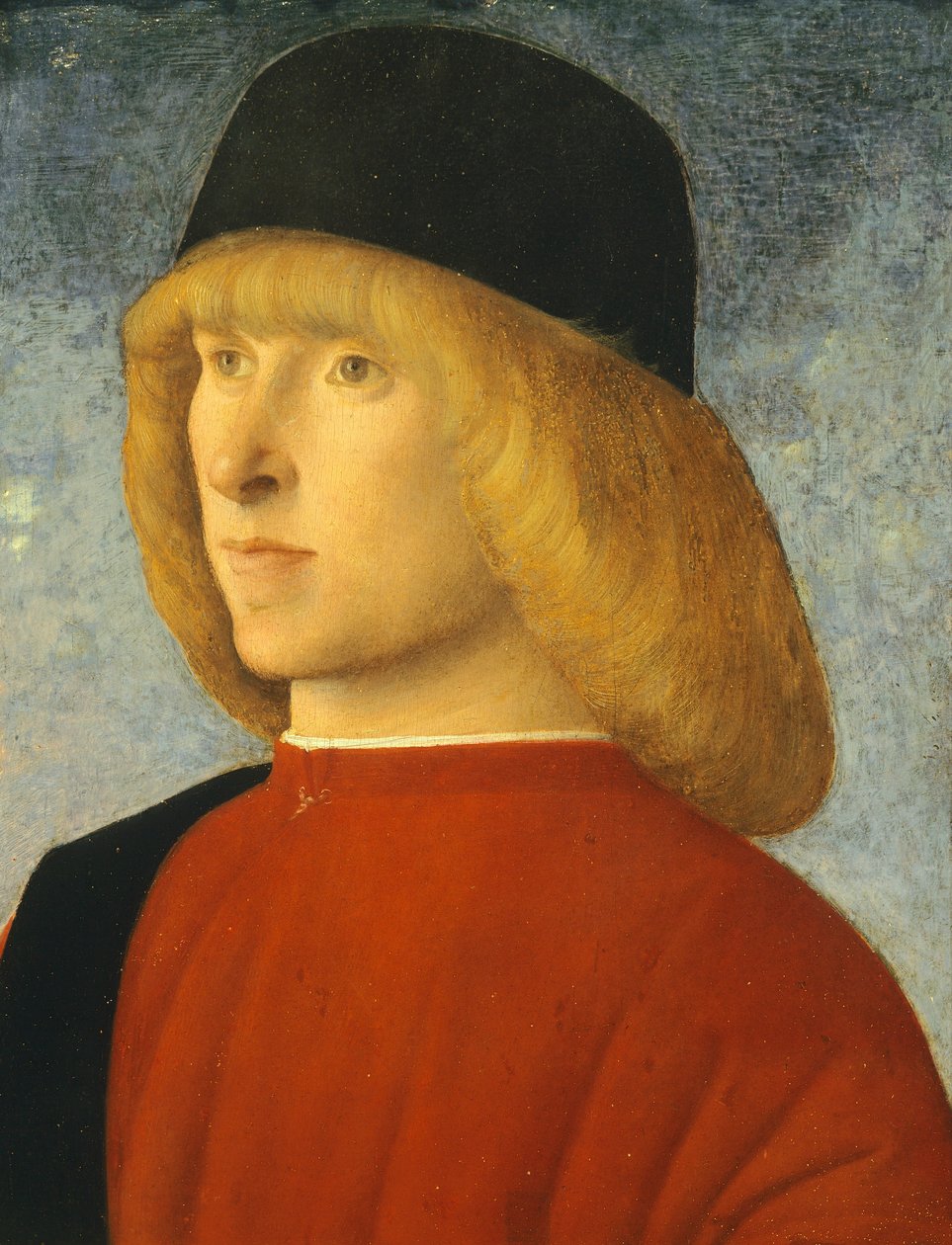 Fiatal szenátor portréja, Giovanni Bellini (1431-36 - 1516), olajtábla, 35x26,4 cm, kb 1485-1490 alkotó: Giovanni Bellini