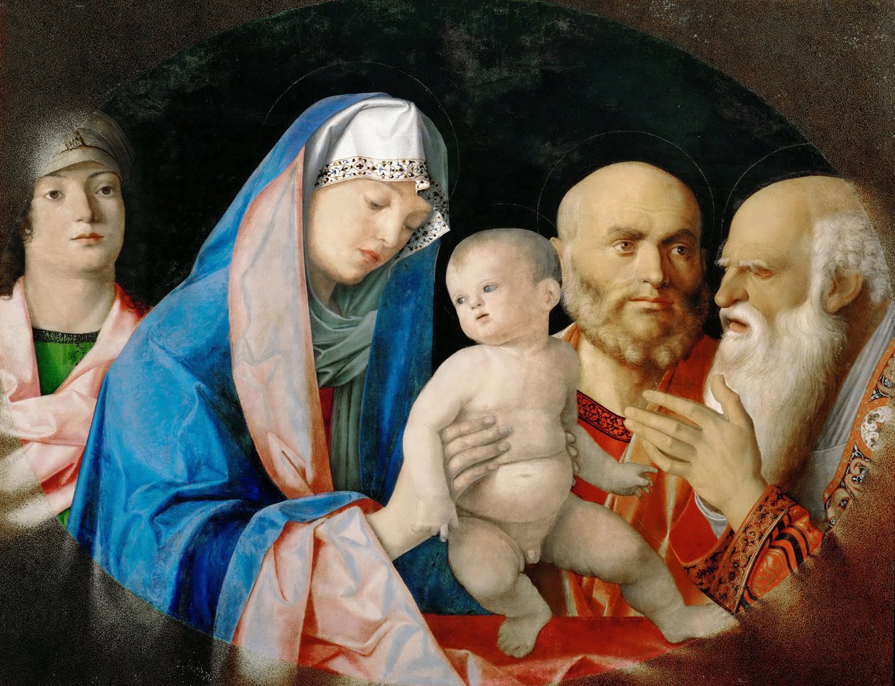 Reneszánsz: La presentation au temple, avec Anne la prophetess - The Presentation in the Temple by Bellini, Giovanni (1430-1516), c. 1490-1499. Olaj, fa, 63,5x81,5. Művészettörténeti Múzeum, Bécs alkotó: Giovanni Bellini