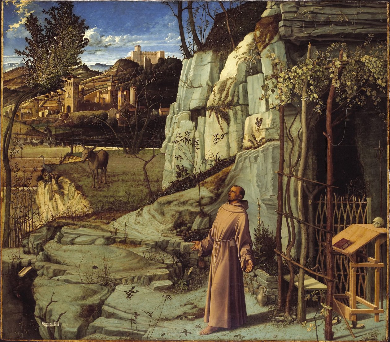 Szent Ferenc a sivatagban alkotó: Giovanni Bellini