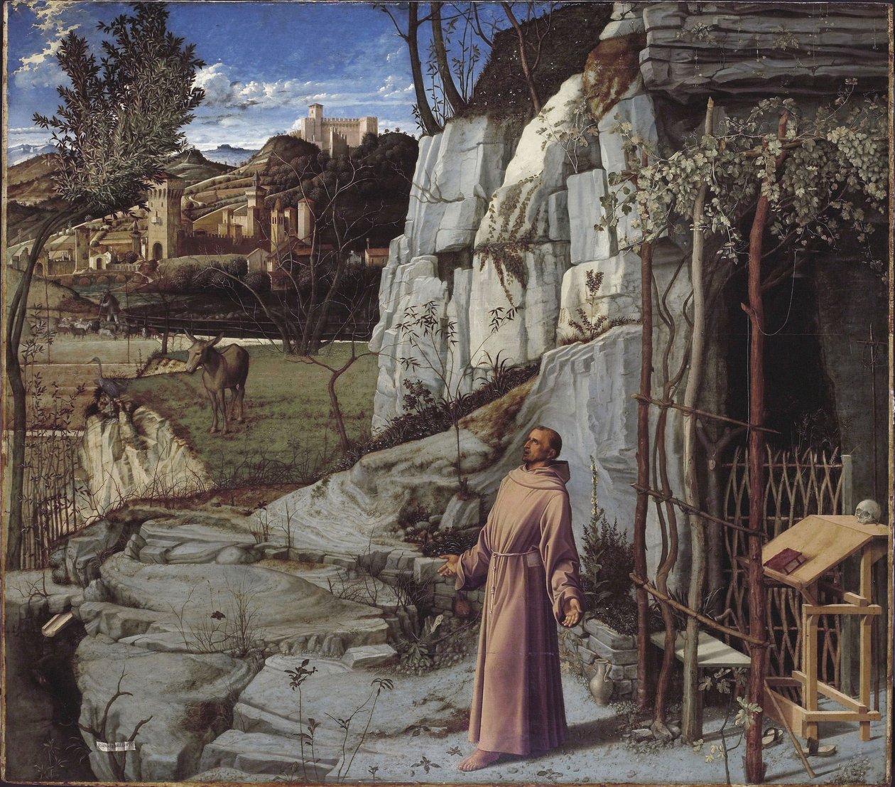 Szent Ferenc a sivatagban alkotó: Giovanni Bellini