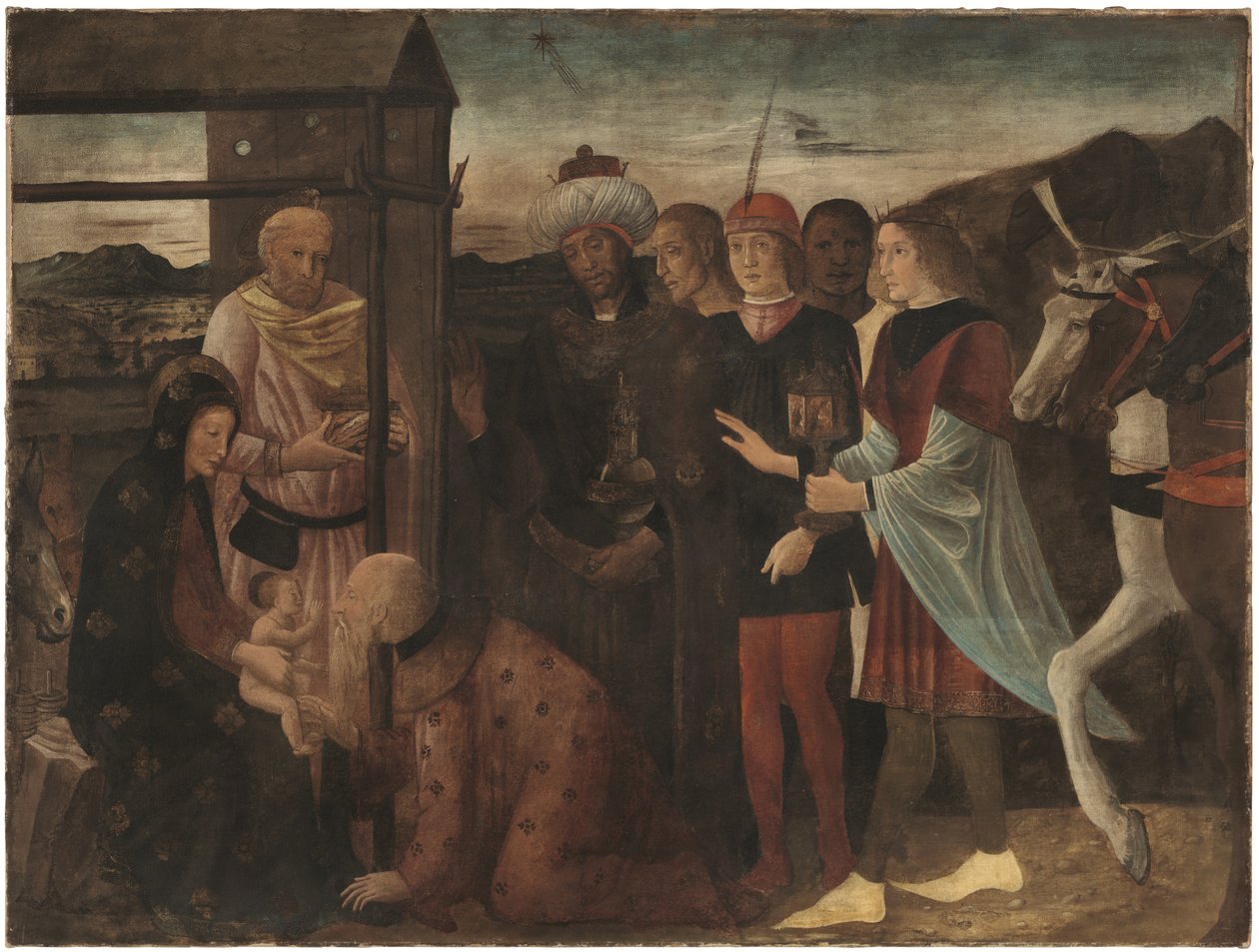 A bölcsek imádása (tempera, vászon) alkotó: Giovanni Bellini