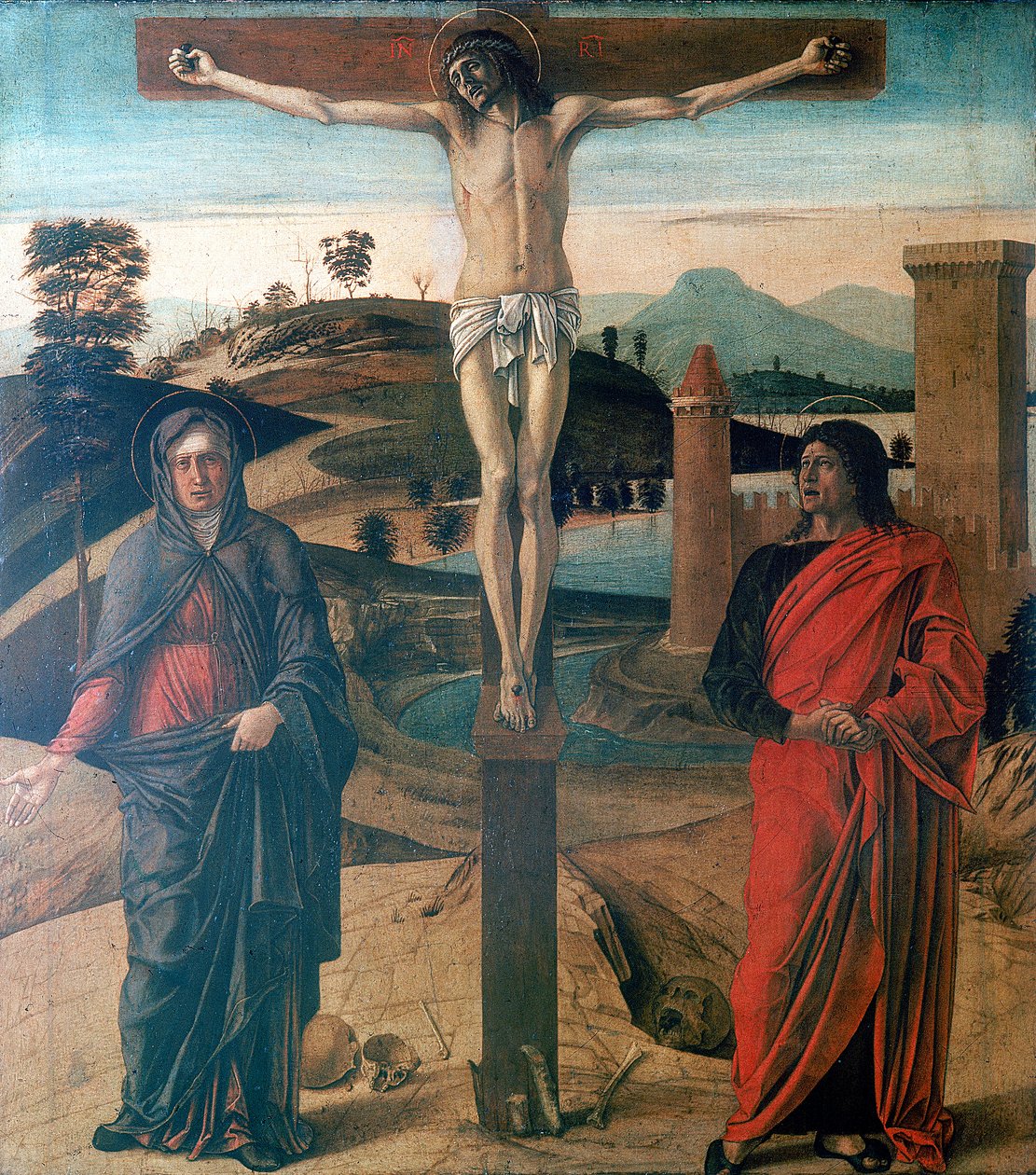 A keresztre feszítés, 1465 alkotó: Giovanni Bellini