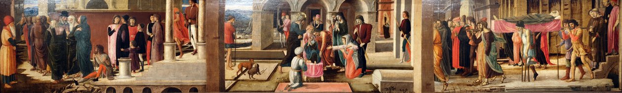 Három történet Drusiana és Szent János evangélista történetéről alkotó: Giovanni Bellini
