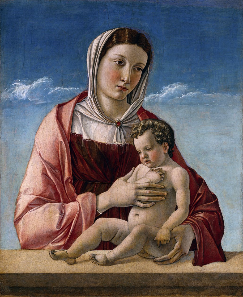 Szűz és gyermek (Madonna Frizzoni) Giovanni Bellini festménye dit il Giambellino alkotó: Giovanni Bellini