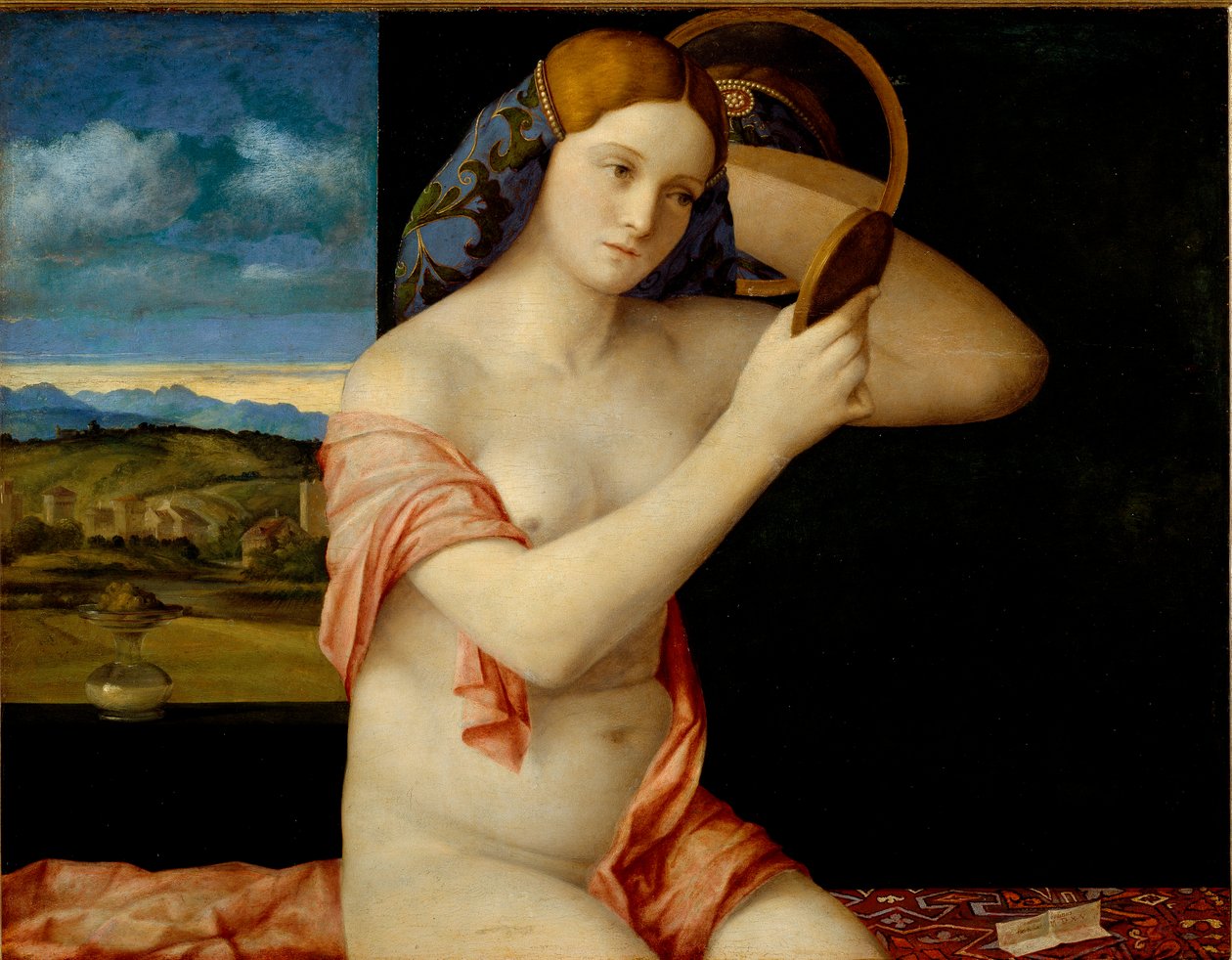 Fiatal nő a tükörben alkotó: Giovanni Bellini