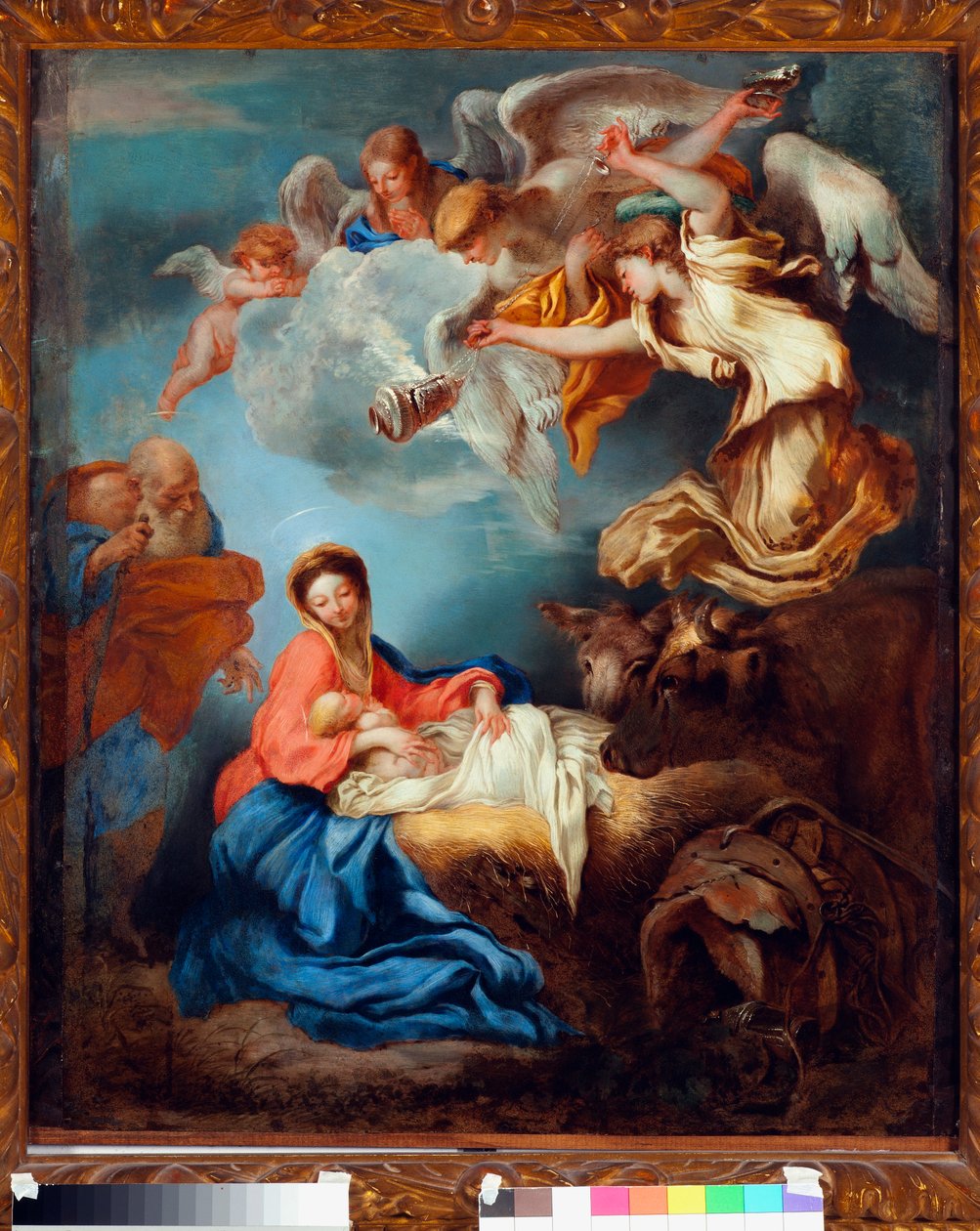 Grechetto (Giovanni Benedetto Castiglione) betlehemes festménye (1610-1665) alkotó: Giovanni Benedetto Castiglione