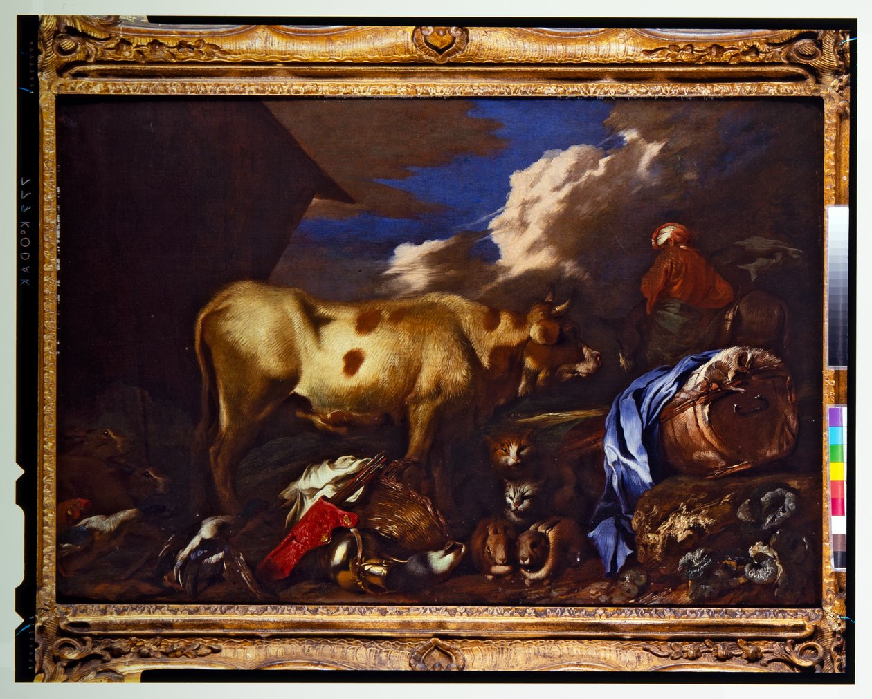 Noé bárkája állatokkal alkotó: Giovanni Benedetto (1609 64) Castiglione
