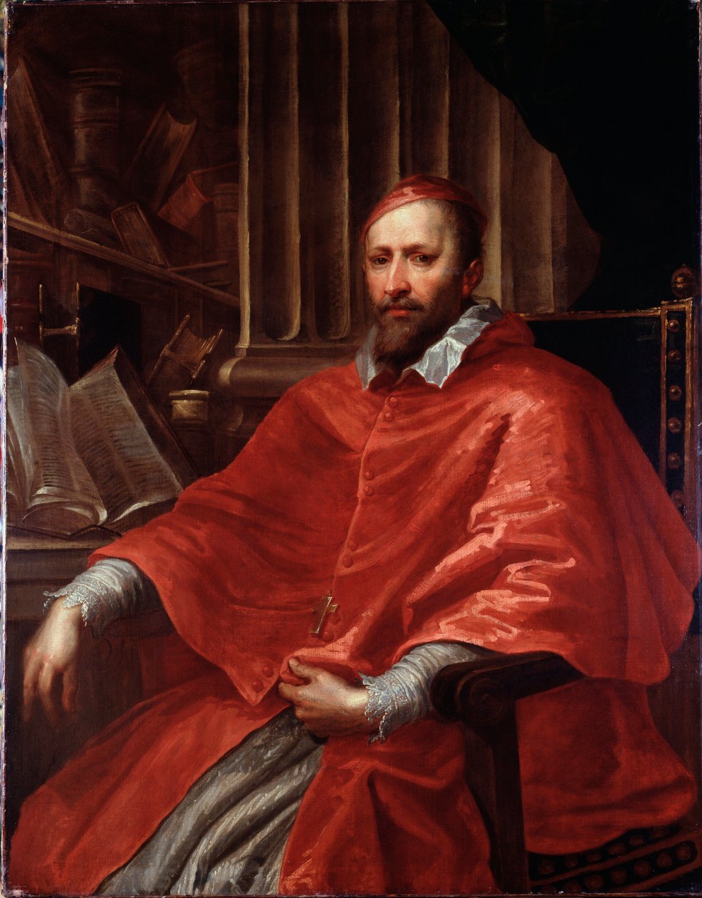 Ottaviano Raggi olasz bíboros portréja (olaj, vászon). alkotó: Giovanni Benedetto Castiglione