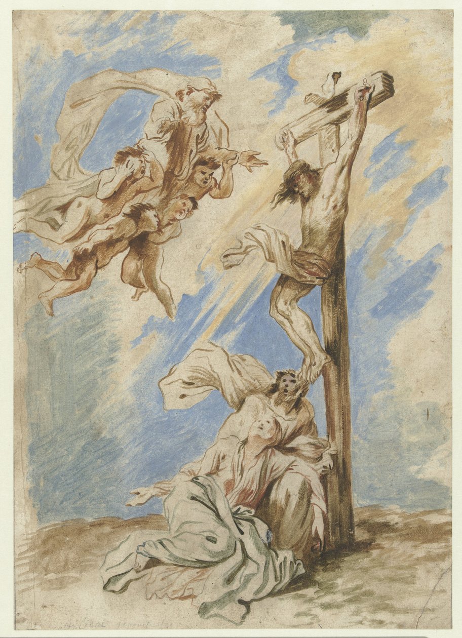 Krisztus a kereszten alkotó: Giovanni Benedetto Castiglione