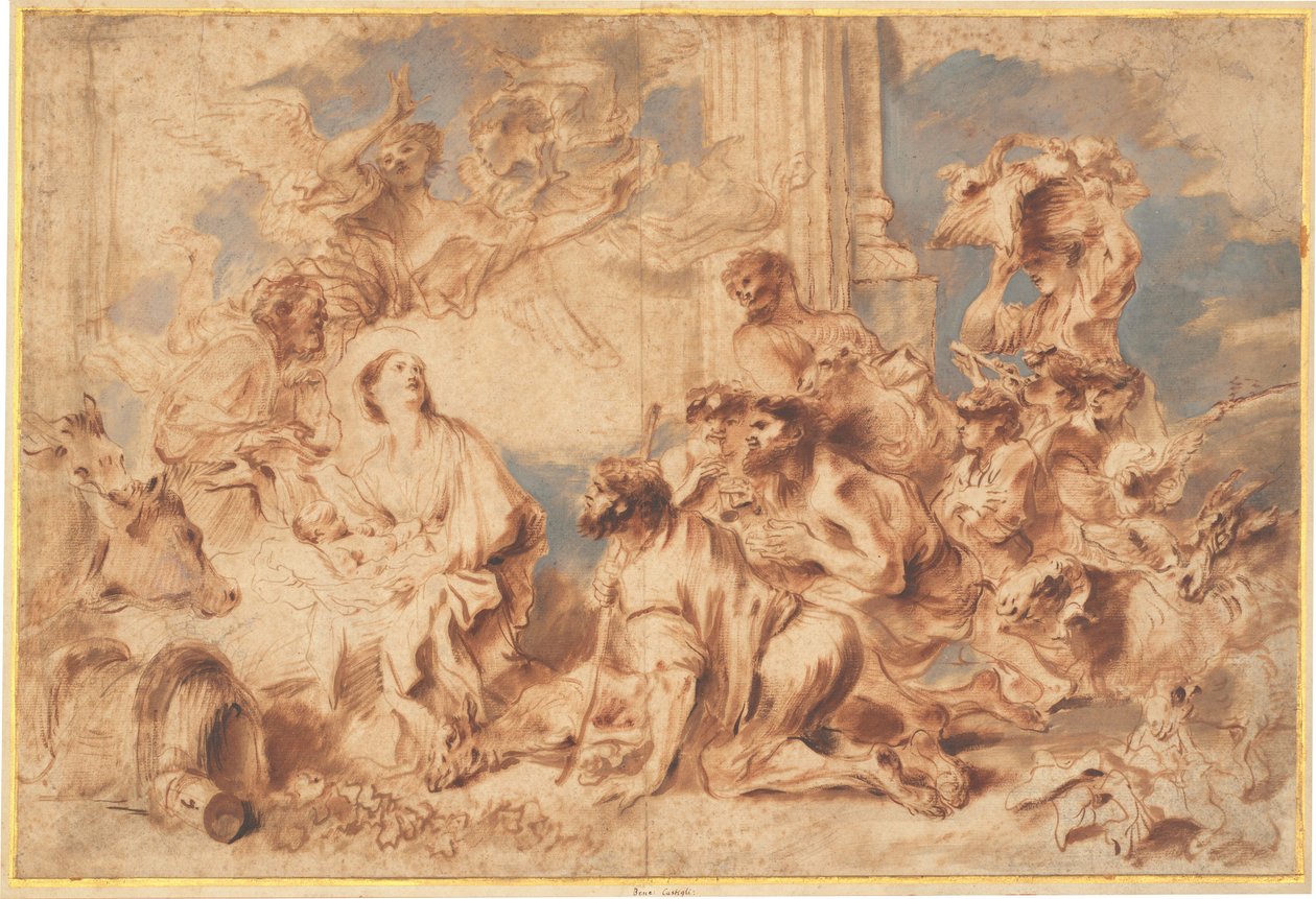 A Pásztorok imádata alkotó: Giovanni Benedetto Castiglione