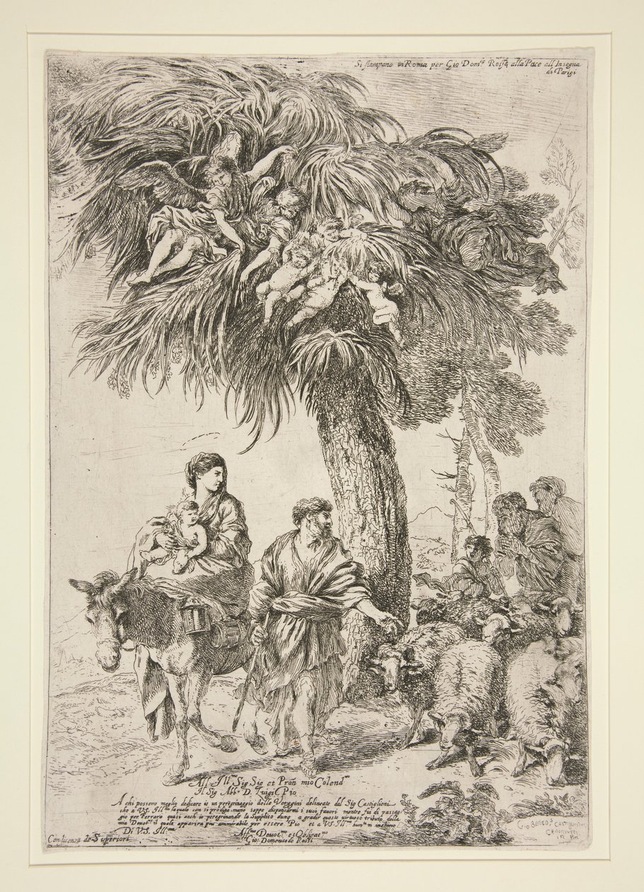 Repülés Egyiptomba alkotó: Giovanni Benedetto Castiglione