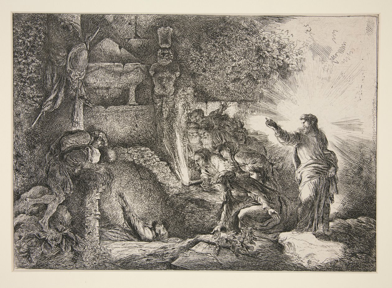 Lázár feltámasztása alkotó: Giovanni Benedetto Castiglione