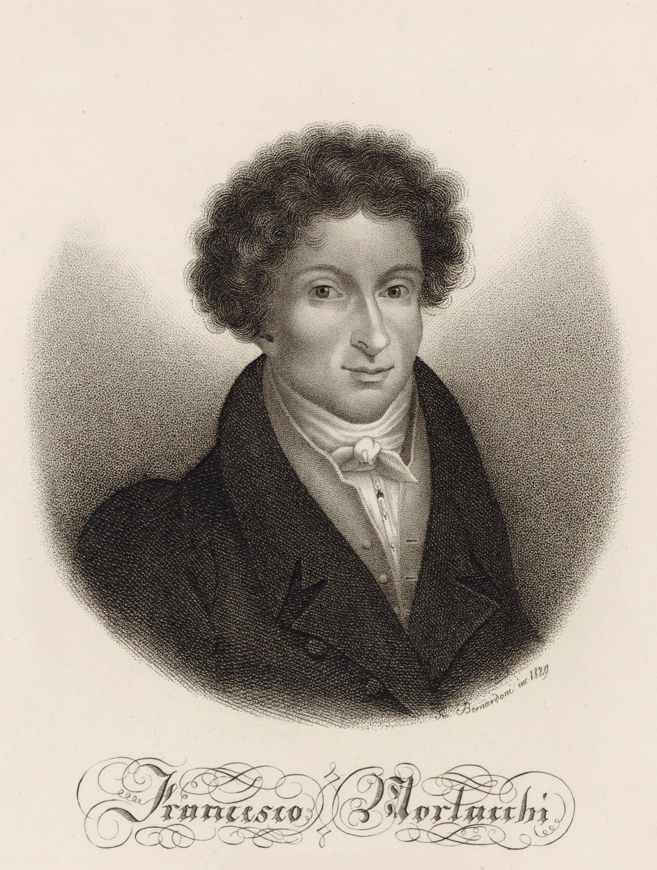 Francesco Morlacchi zeneszerző portréja 1784-1841, 1829. alkotó: Giovanni Bernardoni