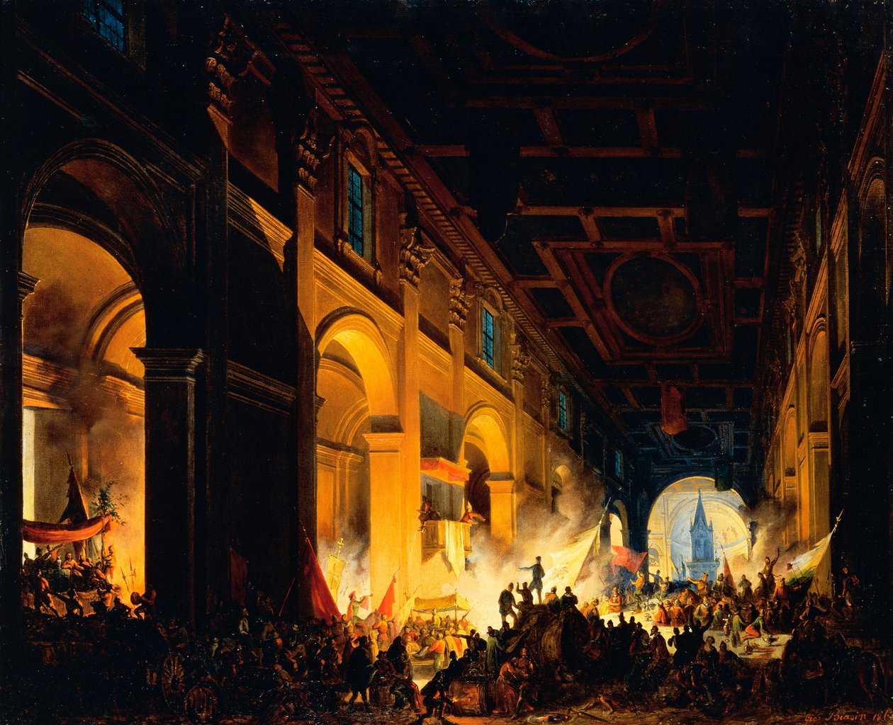 Róma kifosztása alkotó: Giovanni Biasin