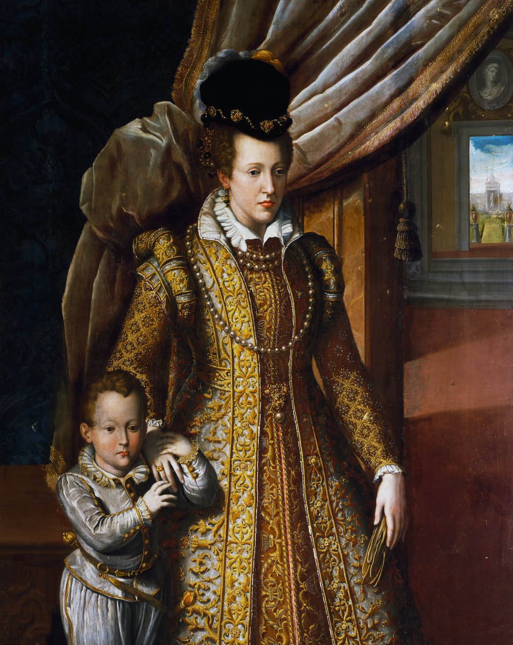 Portrait of Joanna of Austria, Grand Duchess of Tuscany, by Giovanni Bizzelli, painting alkotó: Giovanni Bizzelli