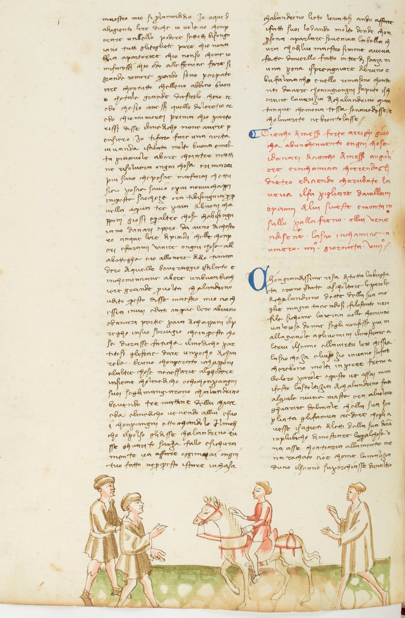Dekameron, Cecco Angiolieri tolvajnak nézik , Kilencedik nap, novella 4. alkotó: Giovanni Boccaccio