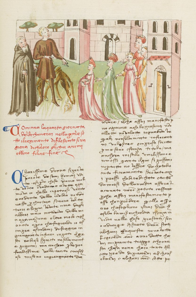 Dekameron, Filippo Balducci és fia Firenzében , negyedik nap, . alkotó: Giovanni Boccaccio