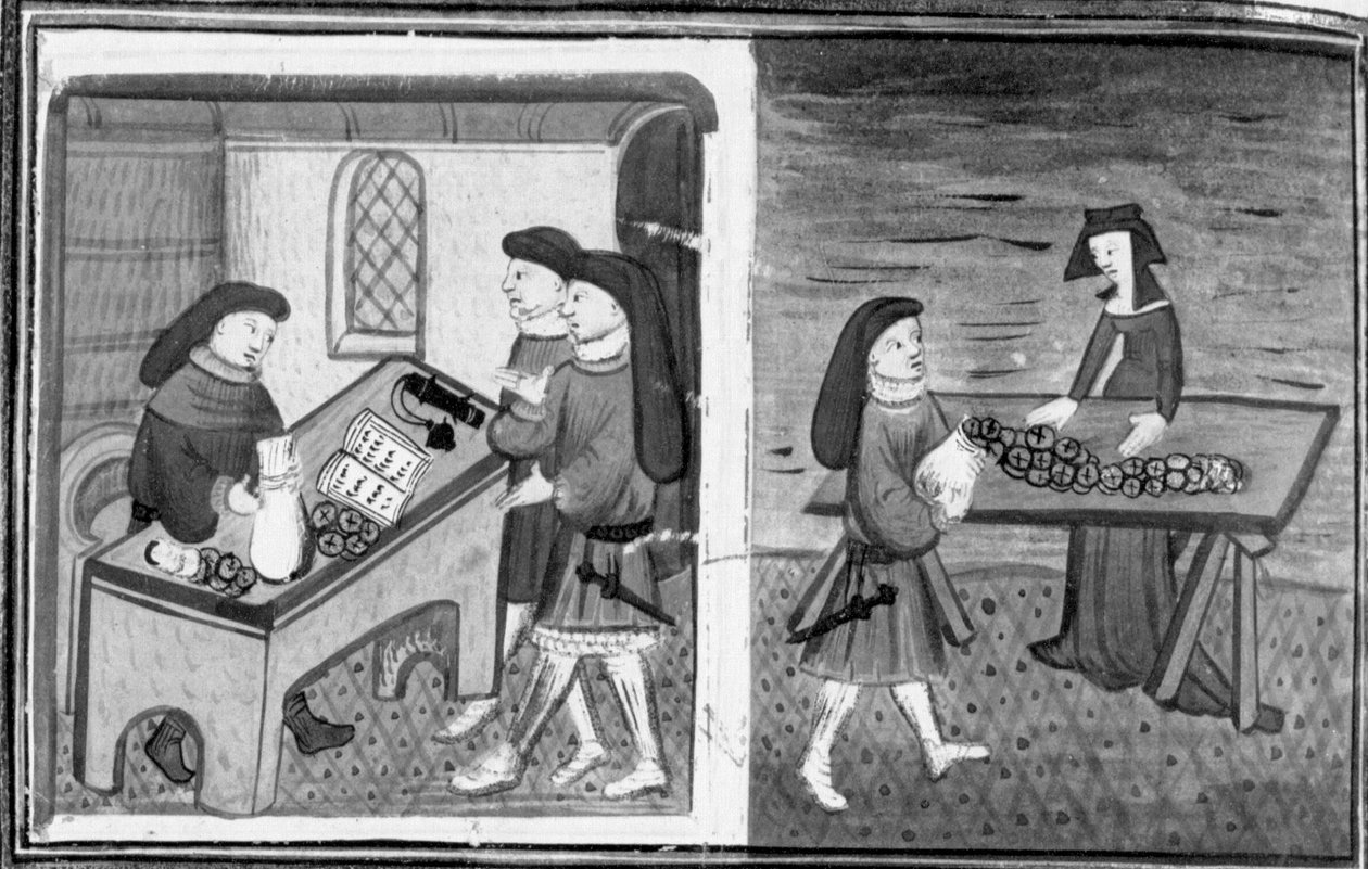 Dekameron, Guasparruolo pénzt ad kölcsön Gulfardónak; Gulfardo a pénzt Ambrogia-nak adja. Nyolcadik nap, 1. hír alkotó: Giovanni Boccaccio