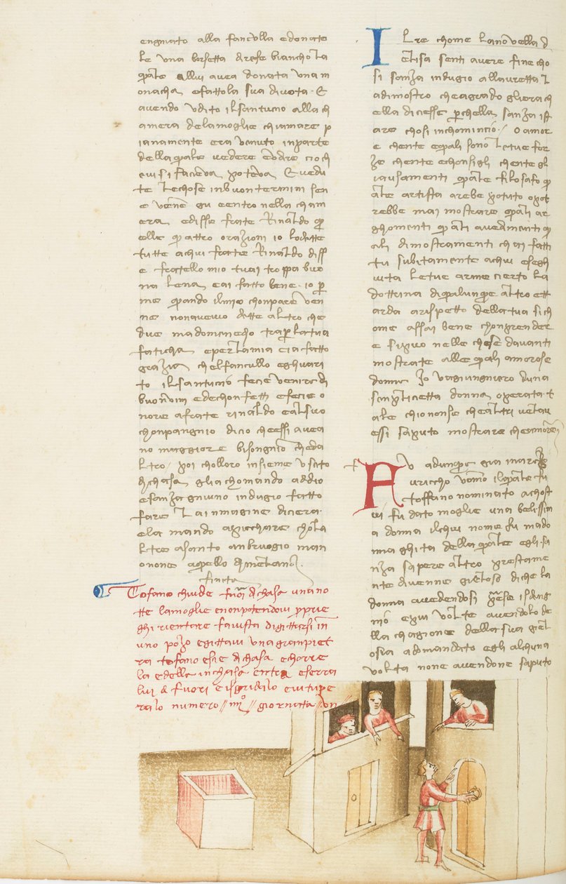 Dekameron, La noyée; Tofano à la porte de lui chez, Septième journée, novella 4. alkotó: Giovanni Boccaccio