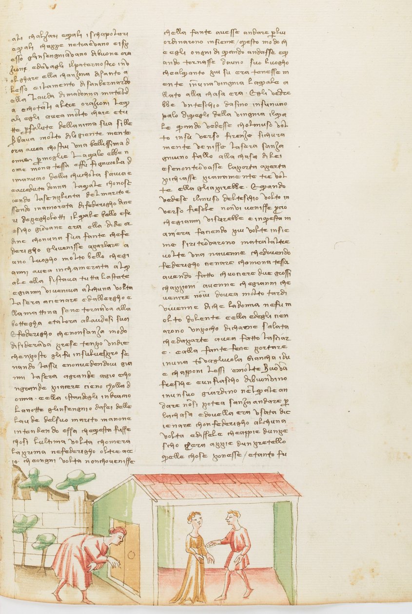 Dekameron, A fantom - Tessa dalla Cuculia bántalmazza férjét , Hetedik nap, novella 1. alkotó: Giovanni Boccaccio