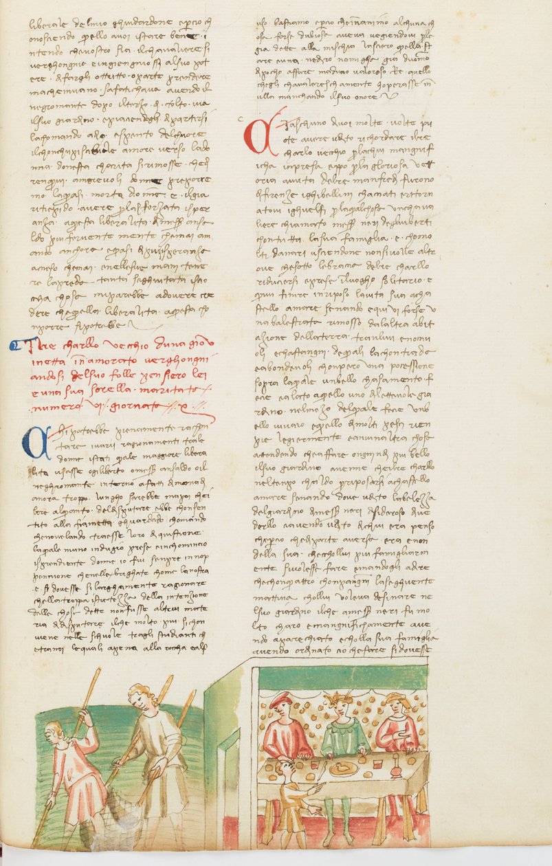 Dekameron, Károly két győzelme - I. Károly nápolyi meghívottja Neri degli Uberti , Tizedik nap, novella 6. alkotó: Giovanni Boccaccio