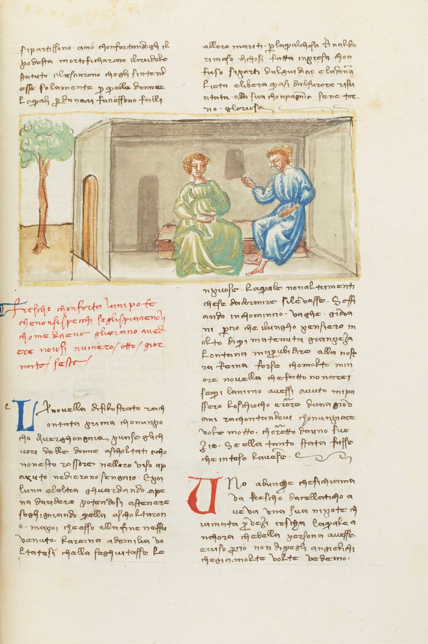 Dekameron, A bosszúságok - Cesca da Celatico és nagybátyja, Hatodik nap, novella 8. alkotó: Giovanni Boccaccio