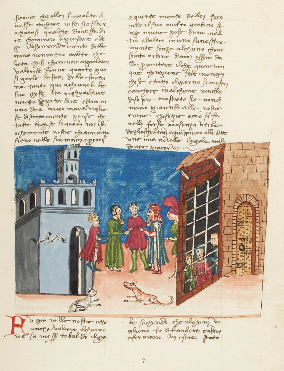 Dekameron, Nem a ruha teszi az embert. Lamberto és testvérei a börtönben Második nap, novella 3. alkotó: Giovanni Boccaccio