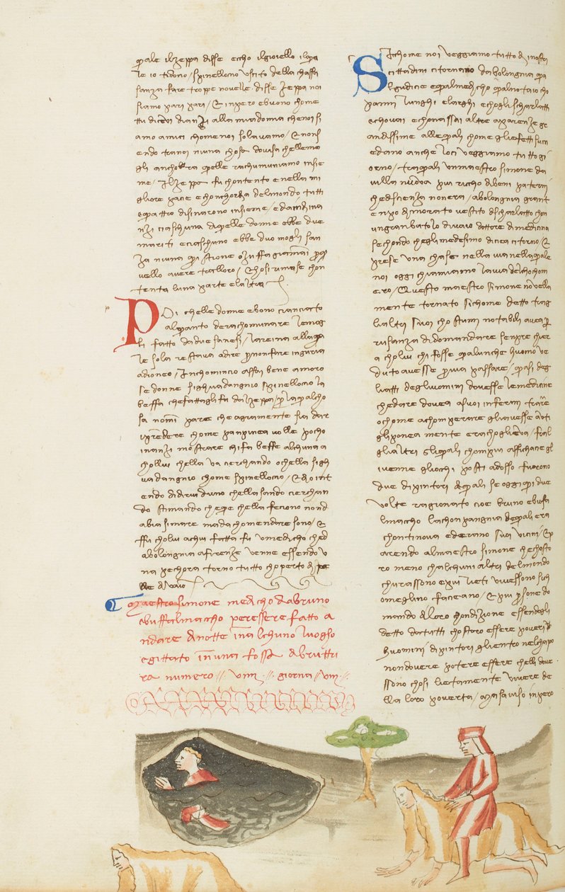 Dekameron, Simon mester szörnyű kalandja - Simone da Villa sur la fausse bêtei, Nyolcadik nap, novella 9. alkotó: Giovanni Boccaccio