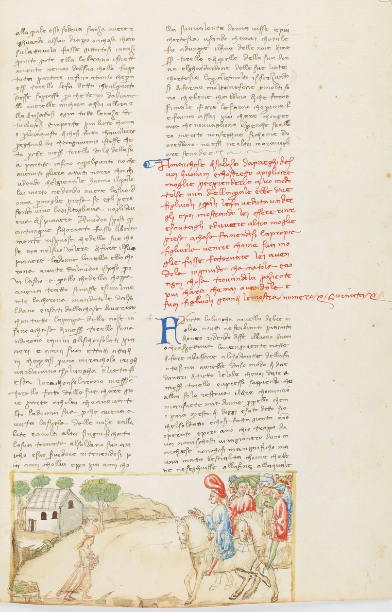 Dekameron, A házasság fiziológiája - Gualtieri di Saluzzo elhozza Griseldát, Tizedik nap, novella 10. alkotó: Giovanni Boccaccio